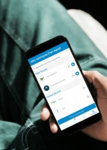 Choisir sa commune dans l'application
